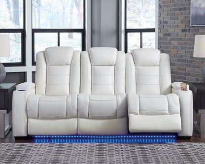Party Time Power Reclining Sofa and Loveseat with Power Recliner