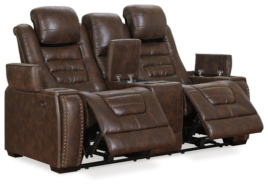 Game Zone Power Reclining Loveseat with Console