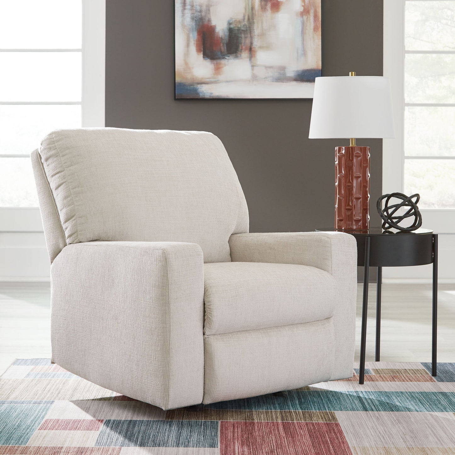 Aviemore - Rocker Recliner - Fabric - Stone