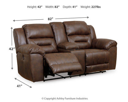 Stoneland Power Reclining Loveseat with Console