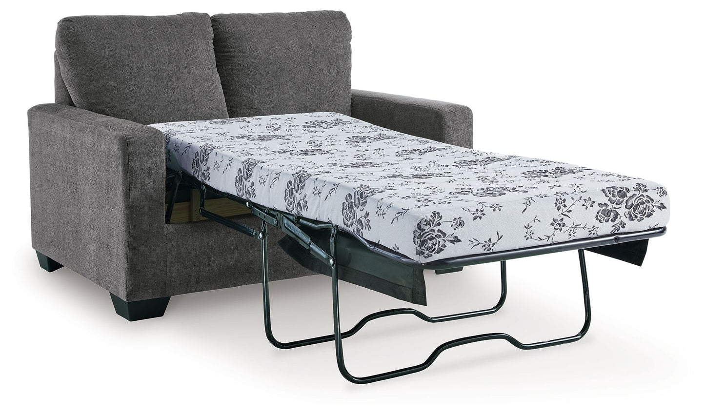 Rannis - Twin Sofa Sleeper - Fabric - Pewter