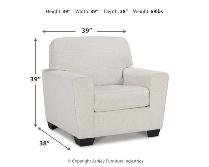 Cashton 2 Loveseats, Chair and Ottoman