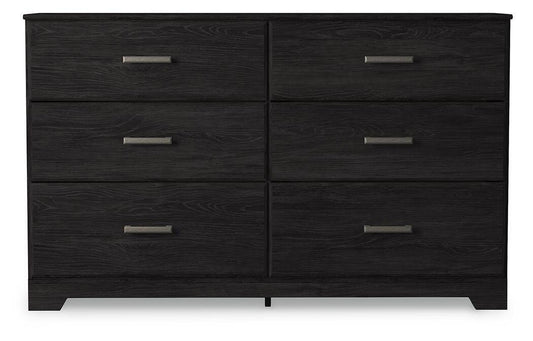 Belachime - Six Drawer Dresser - Charcoal - Wood