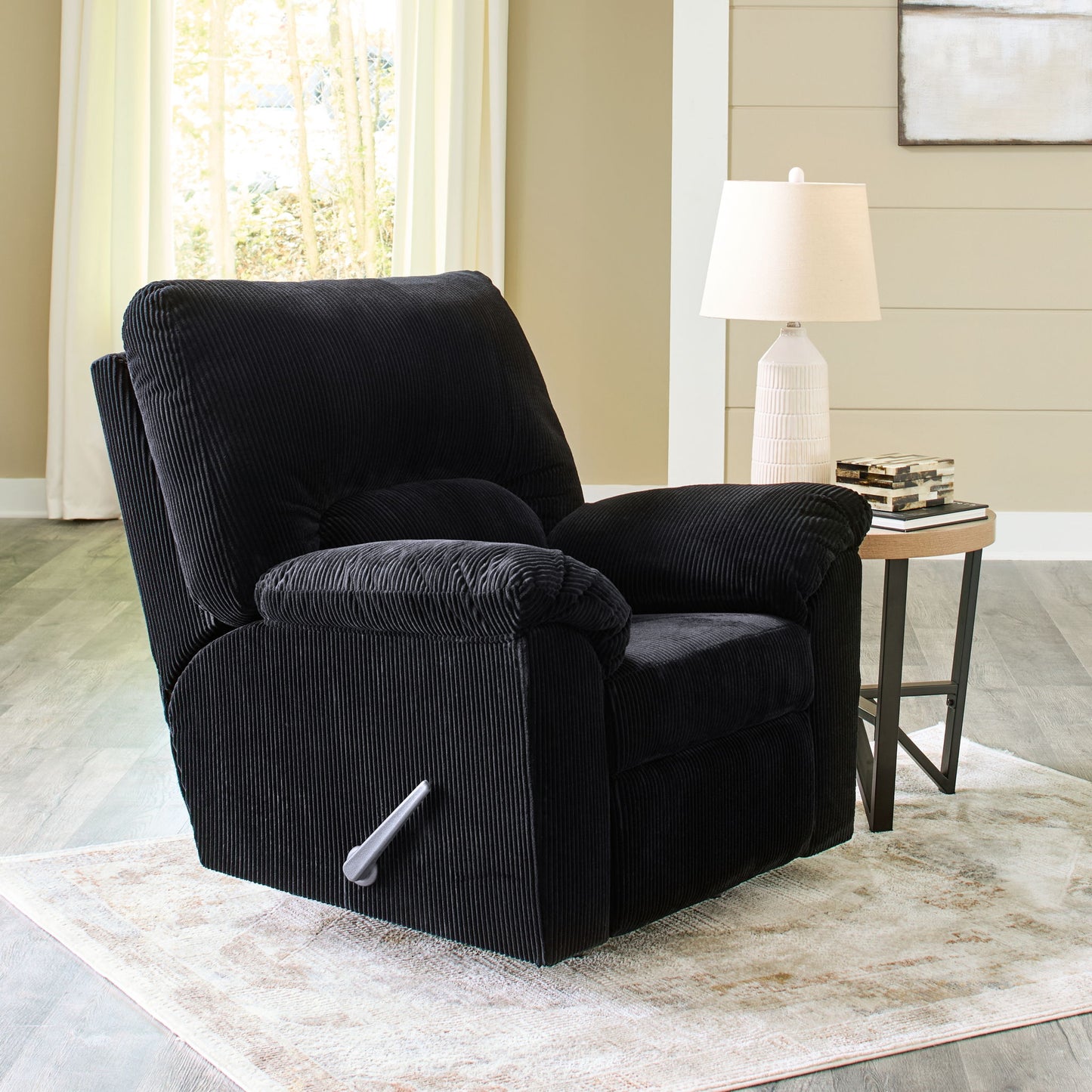 SimpleJoy - Rocker Recliner - Fabric - Onyx