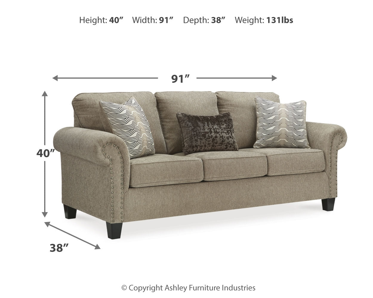 Shewsbury Sofa, Loveseat and Chair