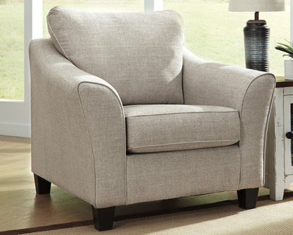 Abney Sofa Chaise, Chair, and Ottoman