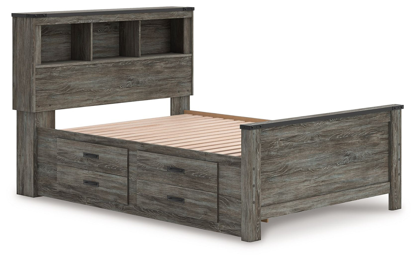 Frandern - Bookcase Panel Bed