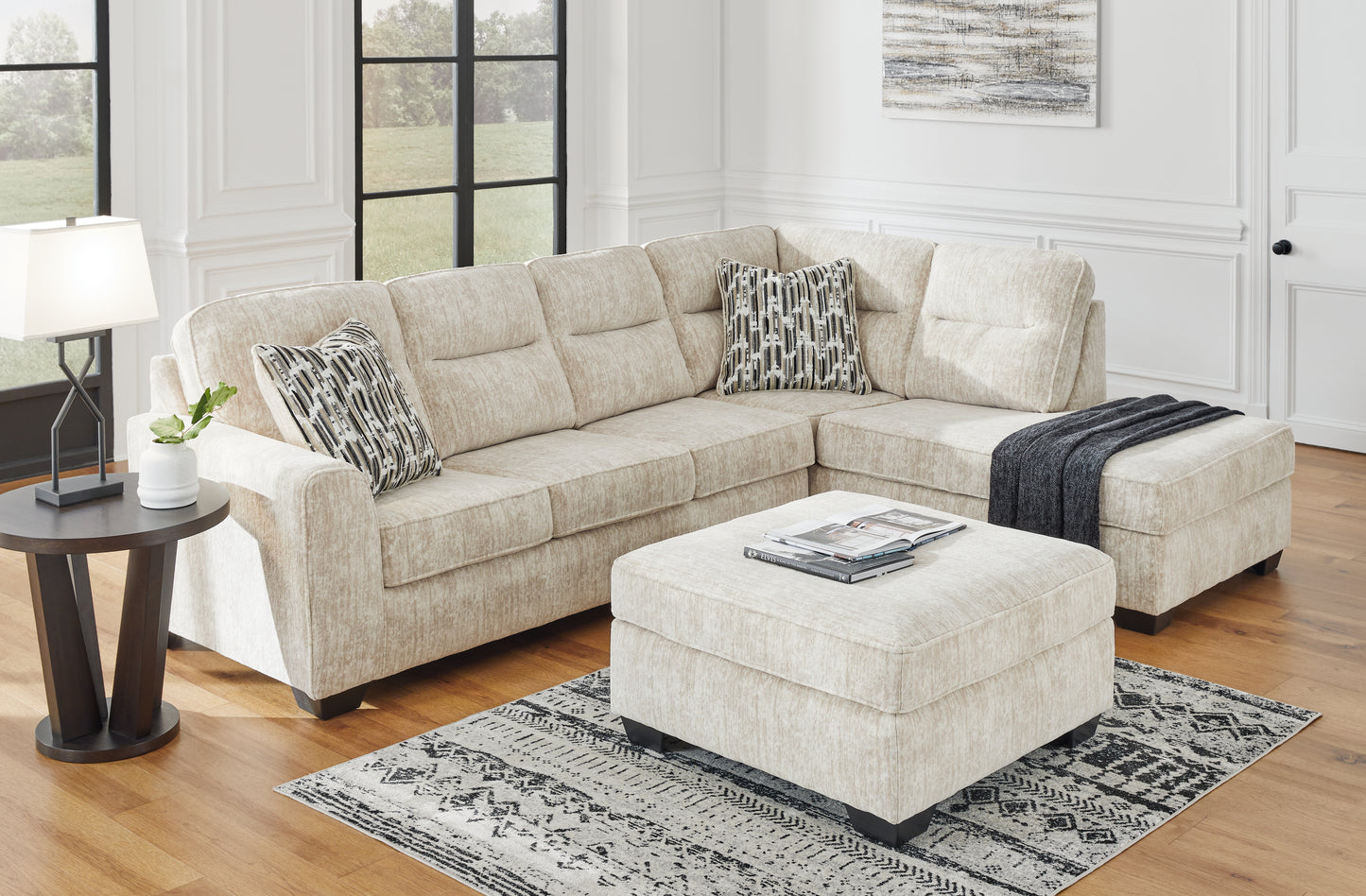 Lonoke 2-Piece Sectional with Chaise and Ottoman