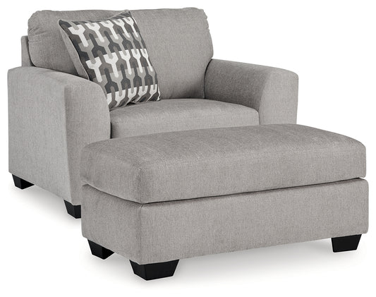 Avenal Park Oversized Chair and Ottoman