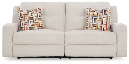 Danum - 2 Seat Reclining Sofa - Fabric - Stone