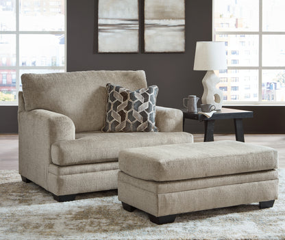 Stonemeade Sofa Chaise, Oversized Chair, and Ottoman