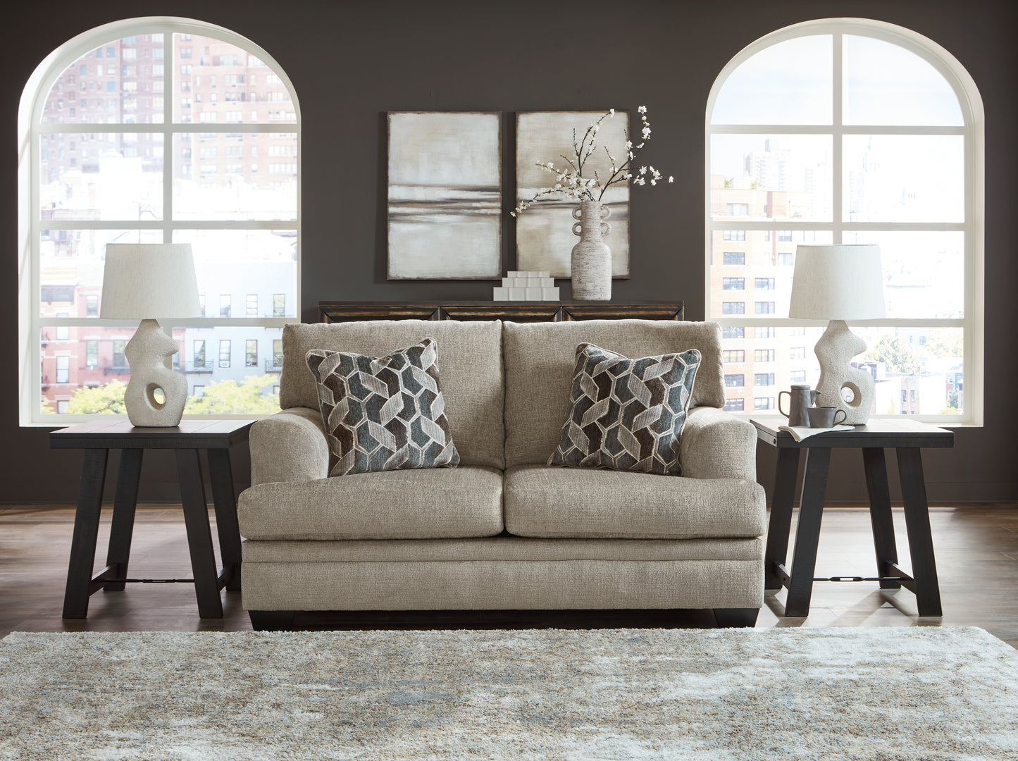 Stonemeade Sofa, Loveseat, Oversized Chair and Ottoman