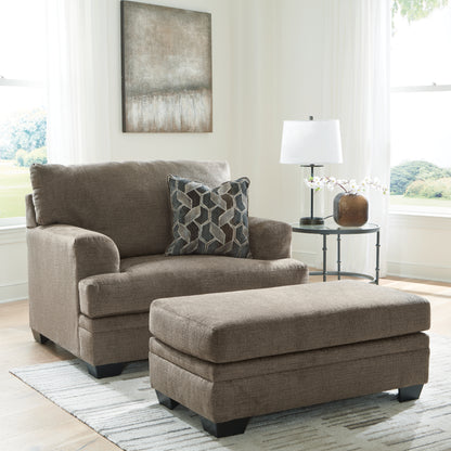 Stonemeade Sofa Chaise, Oversized Chair and Ottoman