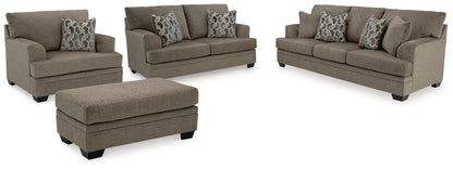 Stonemeade Sofa, Loveseat, Oversized Chair and Ottoman