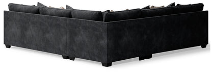 Lavernett 3-Piece Sectional and Oversized Ottoman