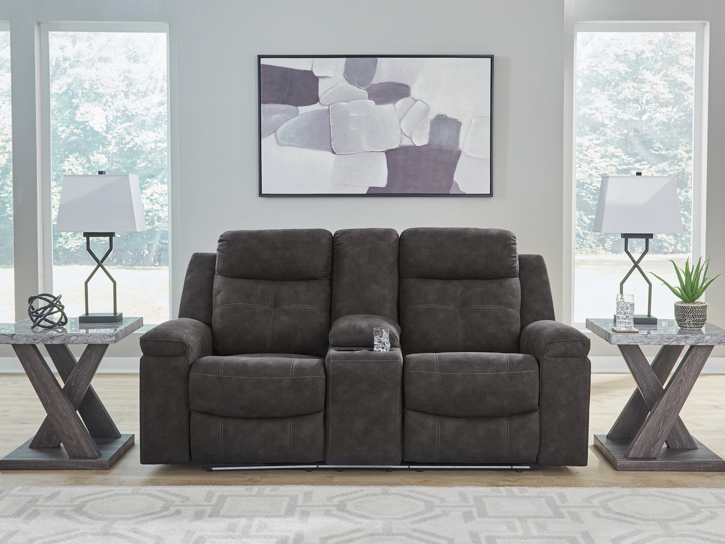 Brysonview Reclining Loveseat with Console