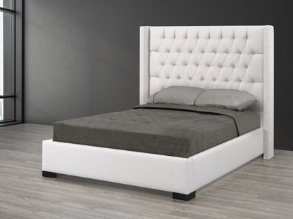 Bella Full Platform Bed - Beige