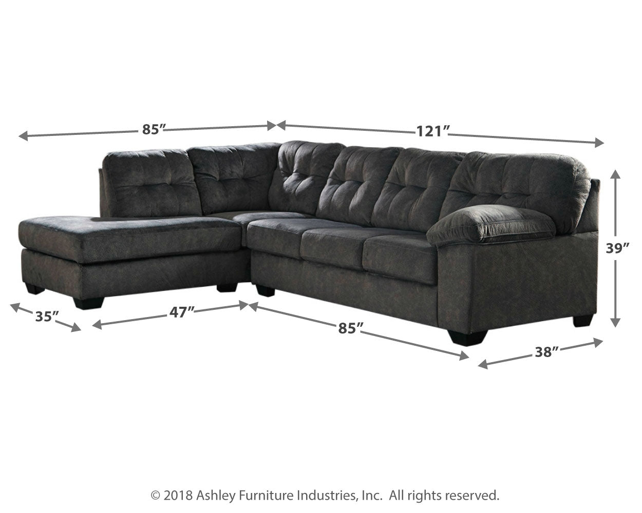 Accrington 2-Piece Sectional with Recliner