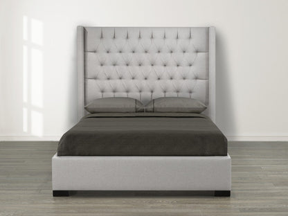 Messina King Platform Bed - Grey