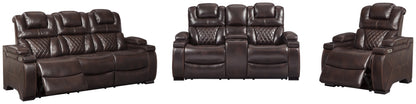 Warnerton Power Reclining Sofa and Loveseat with Power Recliner