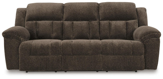 Frohn - Reclining Sofa - Chocolate - Fabric
