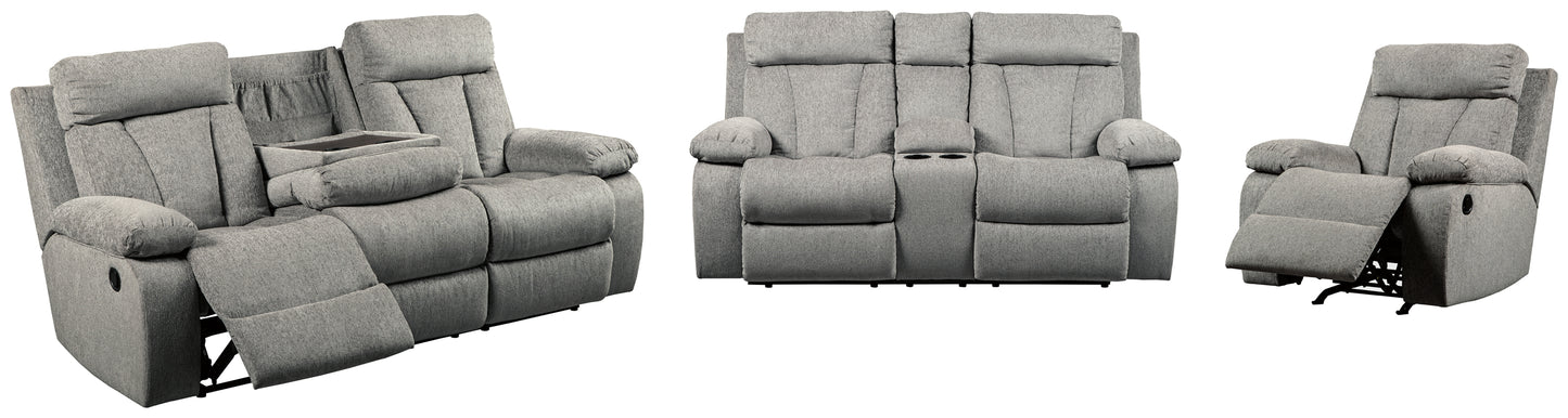 Mitchiner Reclining Sofa and Loveseat with 2 Recliners