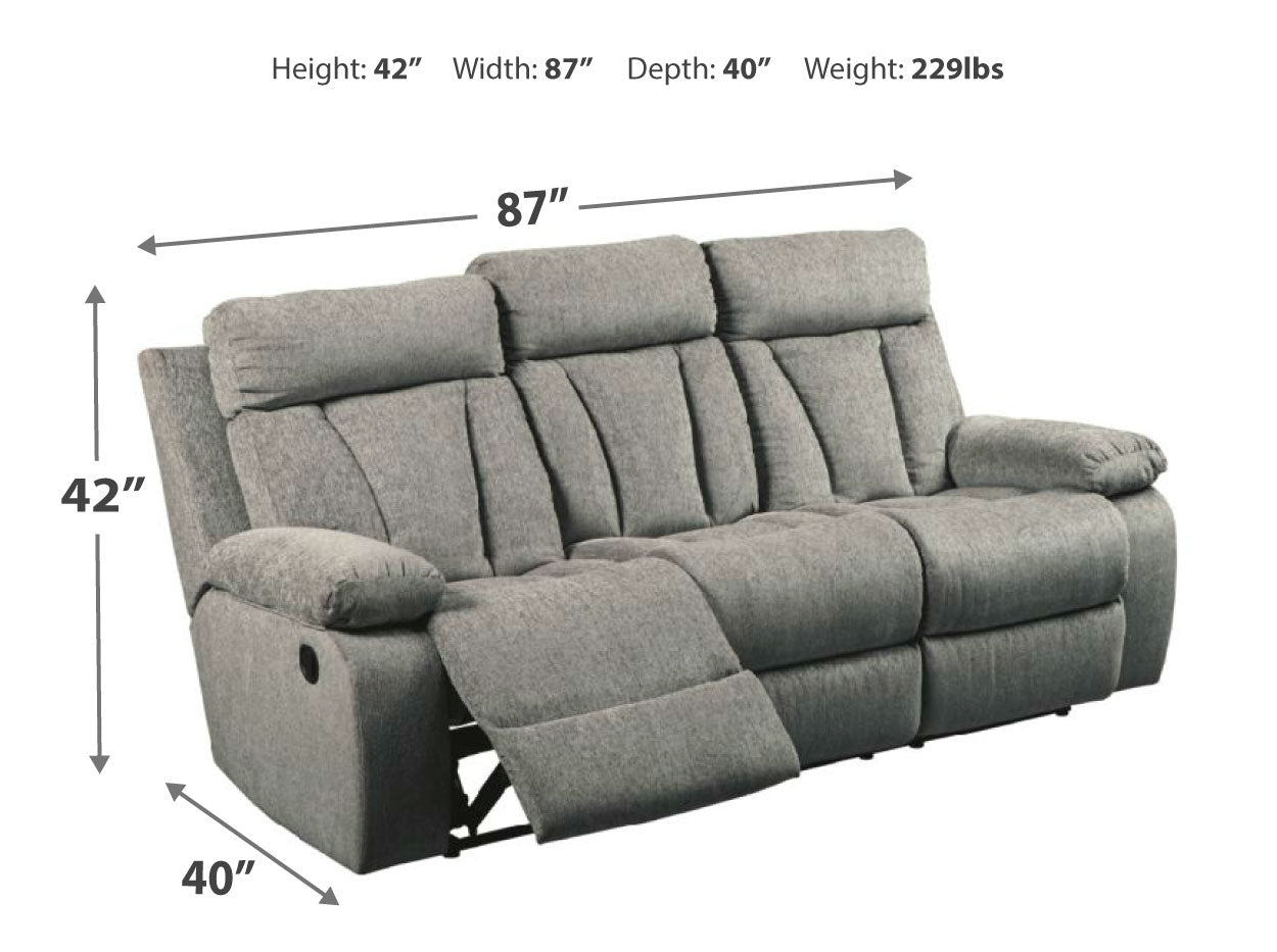 Mitchiner Reclining Sofa and Loveseat with 2 Recliners