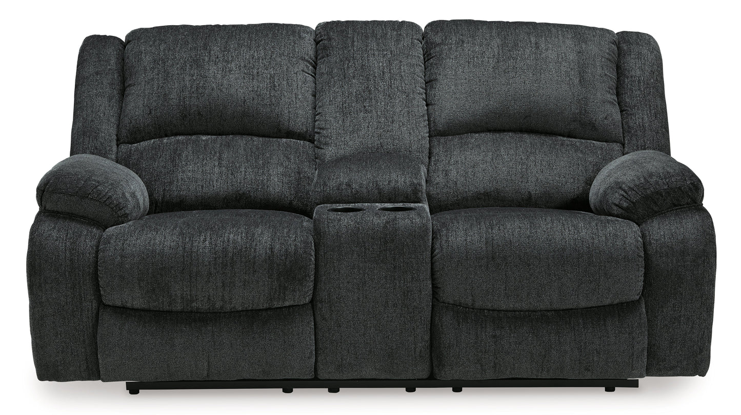 Draycoll Power Reclining Loveseat with Console