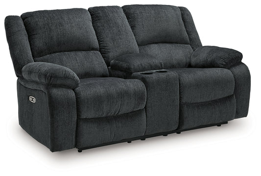 Draycoll Power Reclining Loveseat with Console