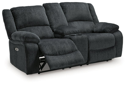 Draycoll Power Reclining Loveseat with Console