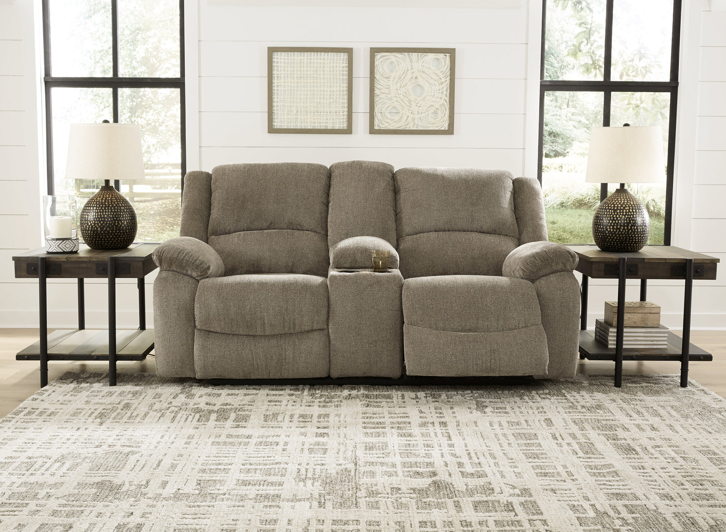 Draycoll Reclining Loveseat with Console