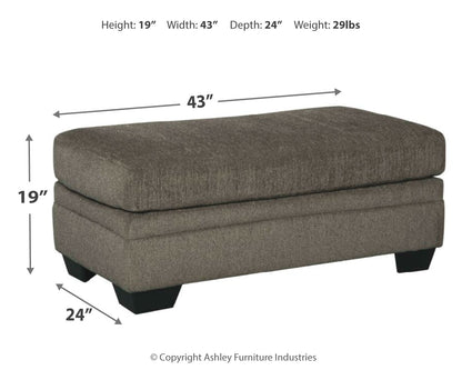 Dorsten Sofa Chaise, Loveseat, and Ottoman