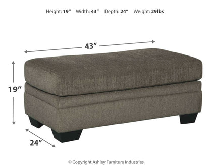 Dorsten Sofa Chaise, Recliner and Ottoman