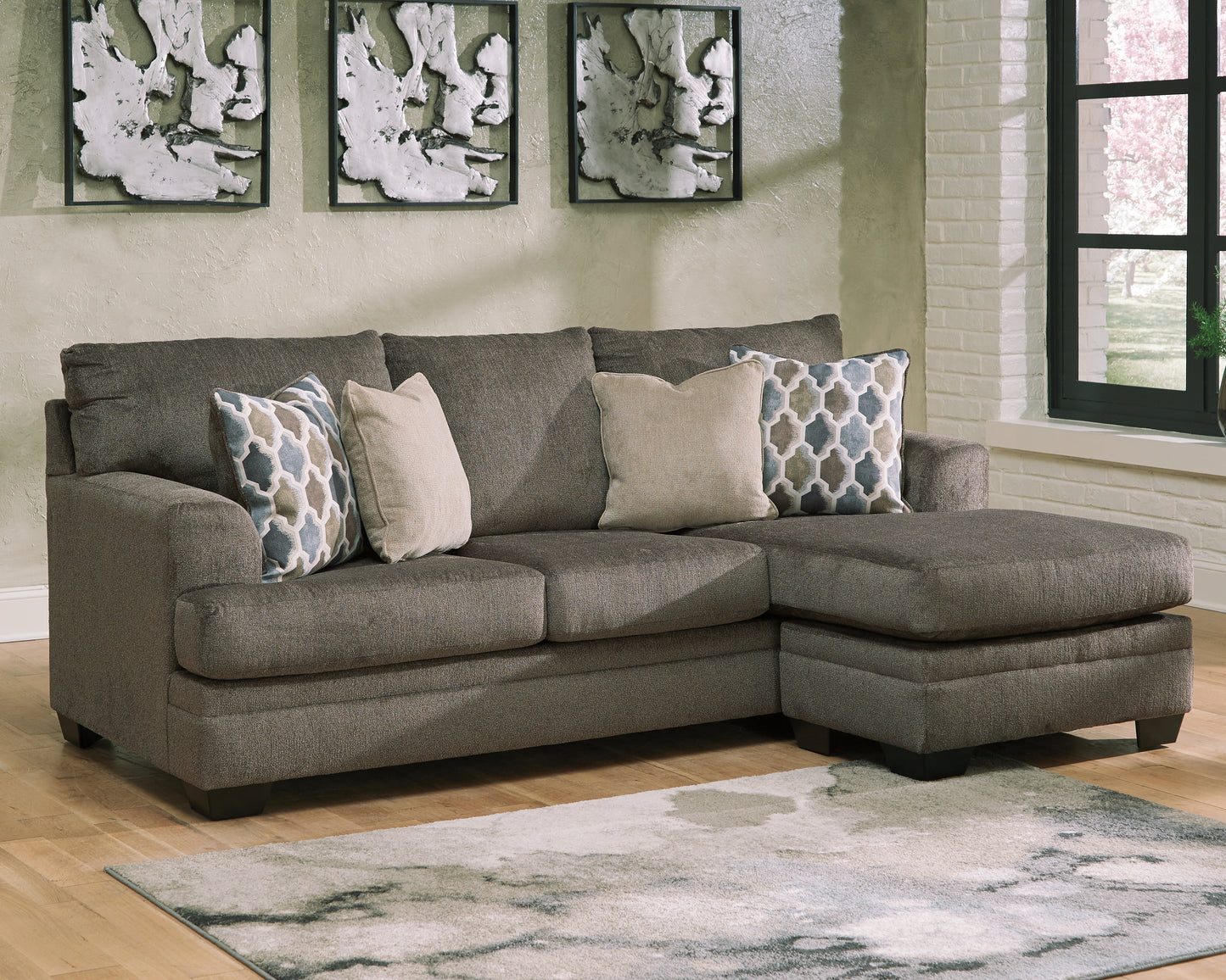 Dorsten Sofa Chaise, Recliner and Ottoman