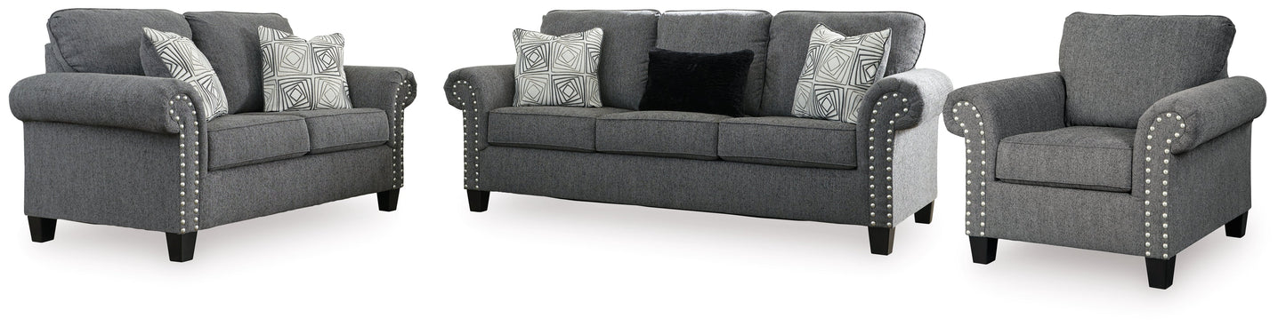 Agleno Sofa, Loveseat and Chair