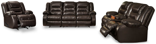 Vacherie Reclining Sofa, Power Loveseat and Recliner