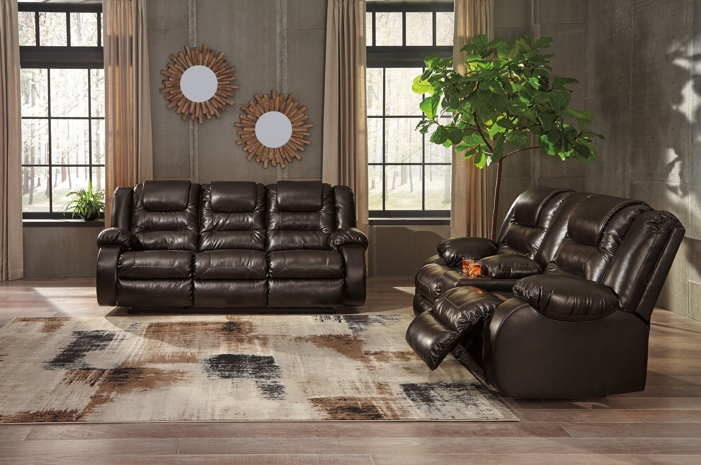 Vacherie Reclining Sofa, Power Loveseat and Recliner