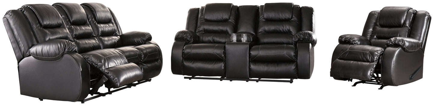 Vacherie Reclining Sofa, Loveseat and Recliner