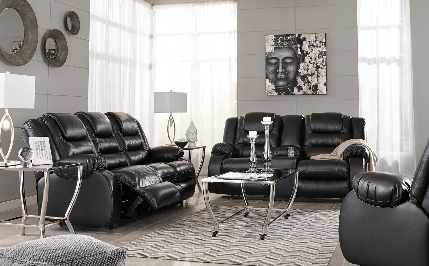 Vacherie Reclining Sofa, Loveseat and Recliner