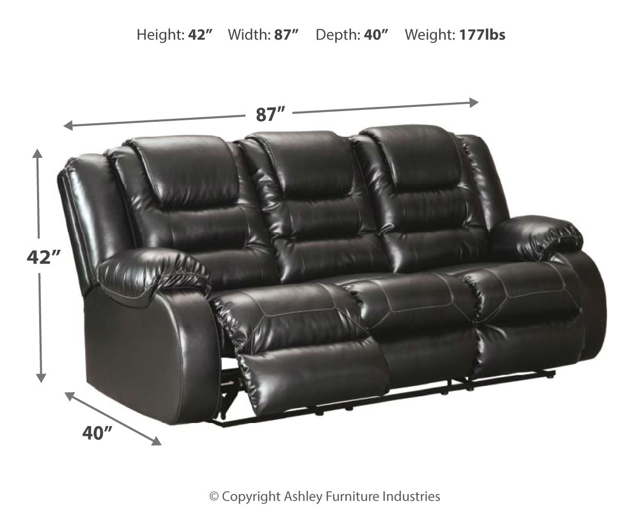 Vacherie Reclining Sofa and Loveseat