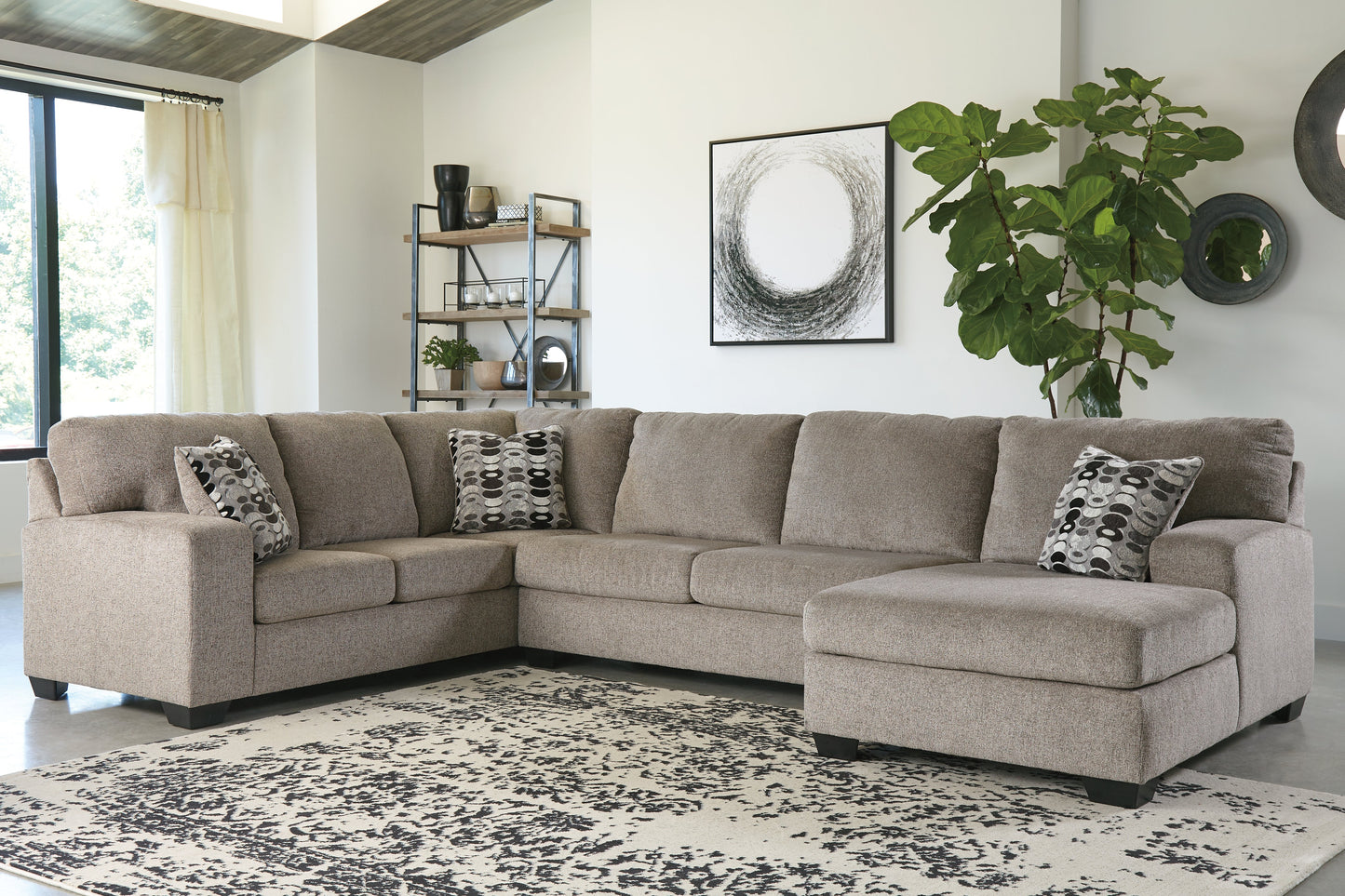 Ballinasloe 3-Piece Sectional and Ottoman