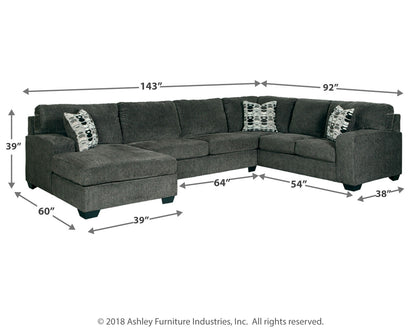 Ballinasloe 3-Piece Sectional and Ottoman