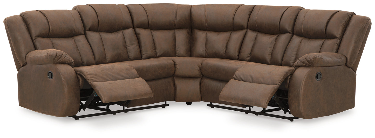 Trail Boys 2-Piece Reclining Sectional