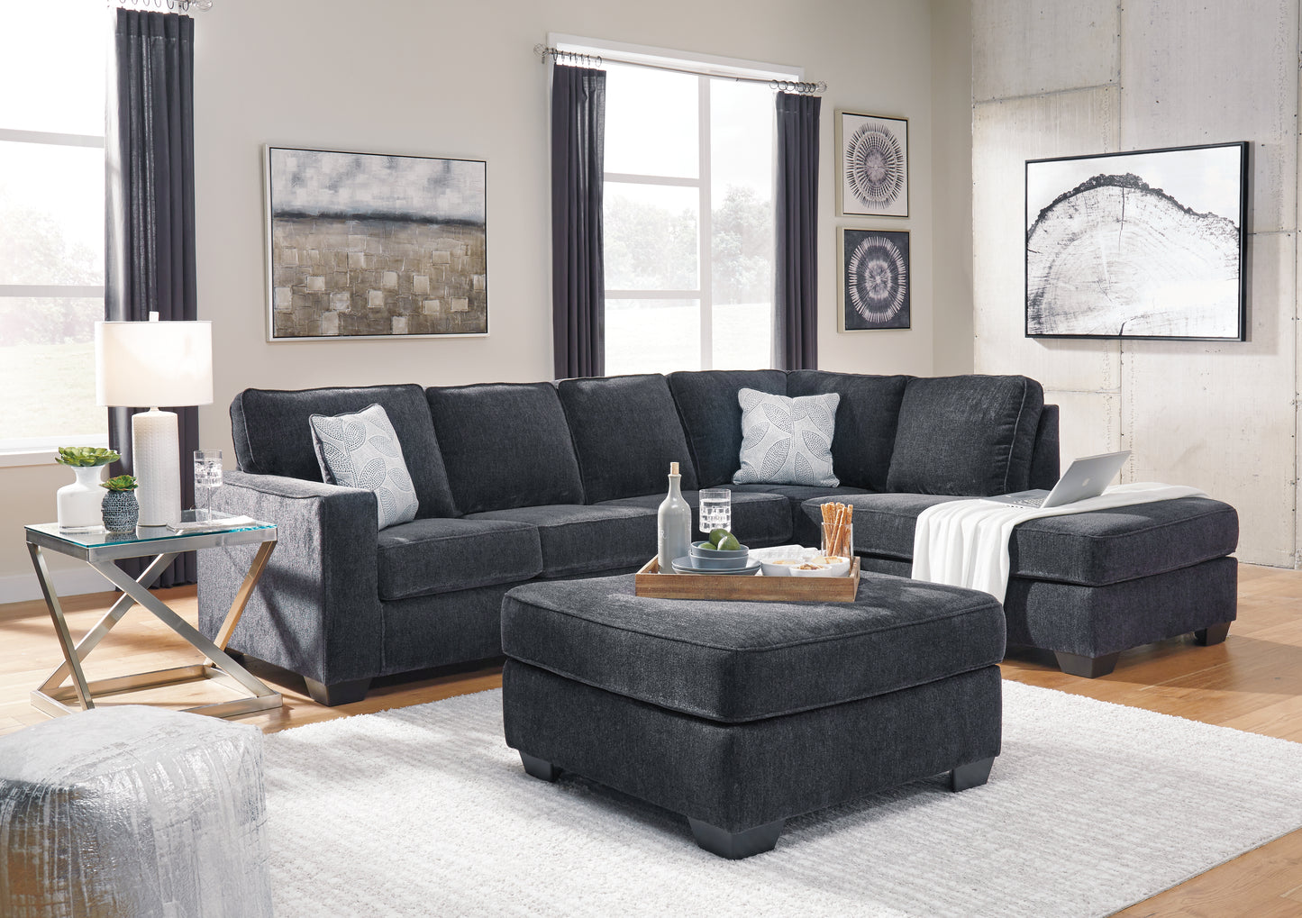 Altari 2-Piece Sectional and Ottoman