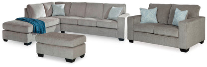 Altari 2-Piece Sectional with Chaise, Loveseat and Ottoman