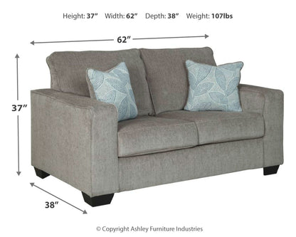 Altari 2-Piece Sectional with Chaise, Loveseat and Ottoman