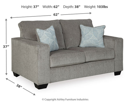 Altari 2-Piece Sleeper Sectional, Loveseat and Ottoman