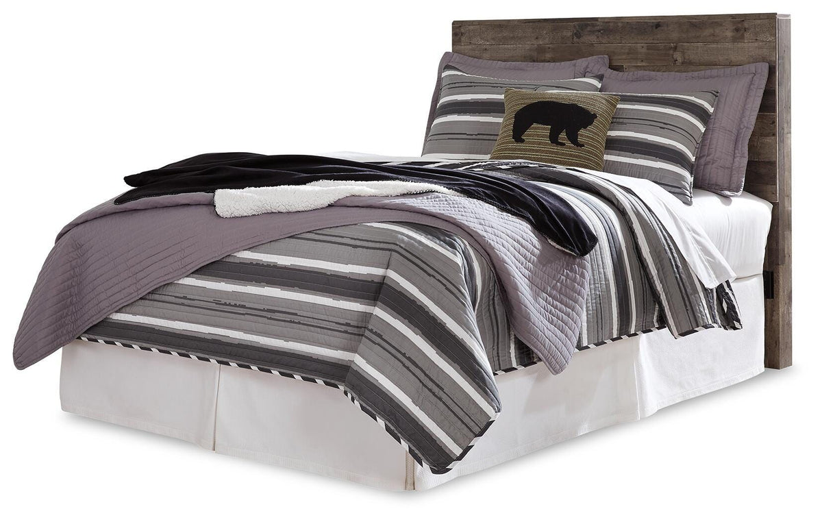 Derekson - Full Panel Headboard - Multi Gray - Wood