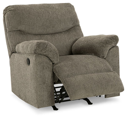Alphons - Rocker Recliner - Fabric - Putty