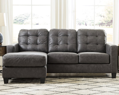 Venaldi Sofa Chaise with Occasional Table Set and Lamps